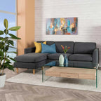 IVY 120x60cm 12MM TEMPERED GLASS COFFEE TABLE WITH DRAWER