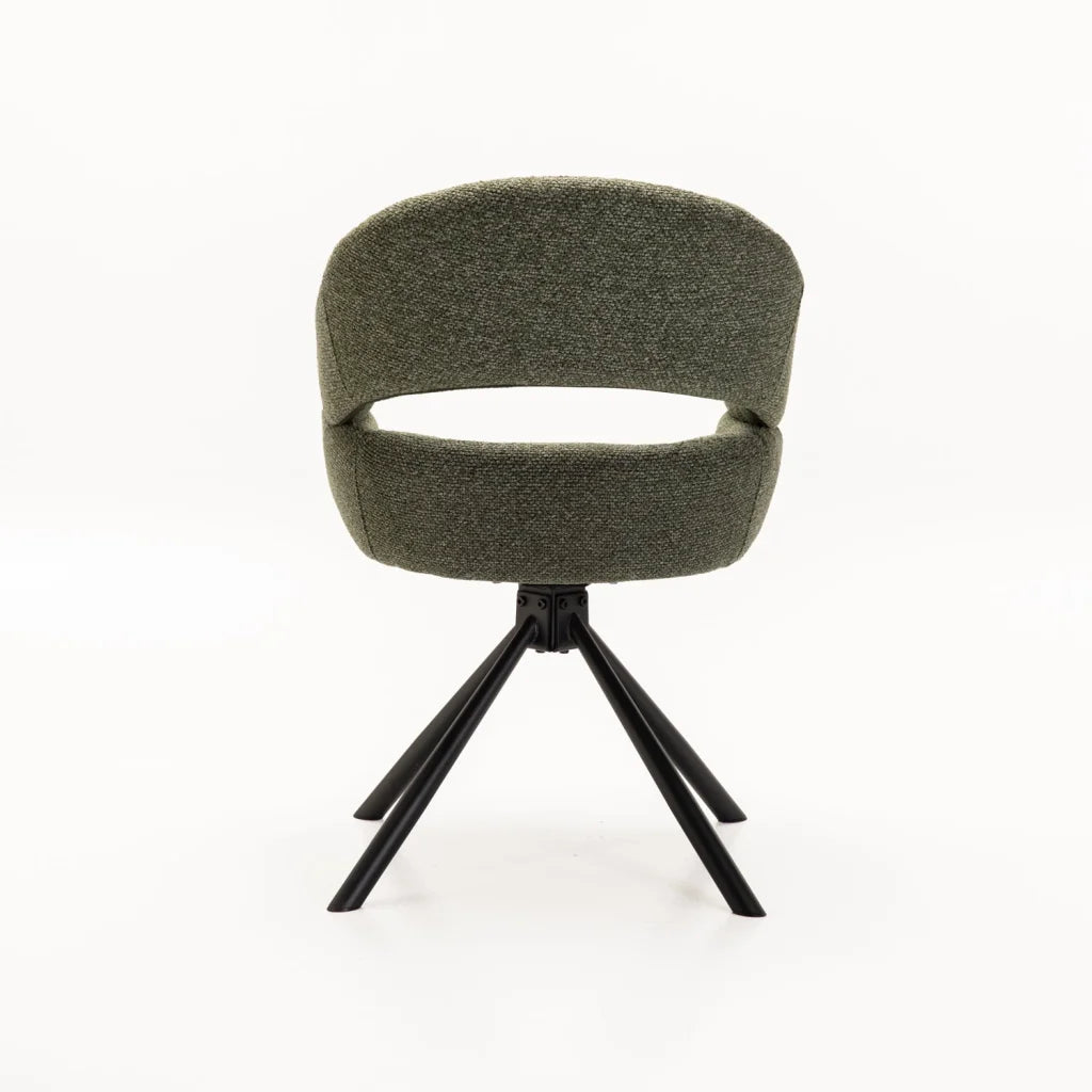JEN FABRIC SWIVEL DINING CHAIR
