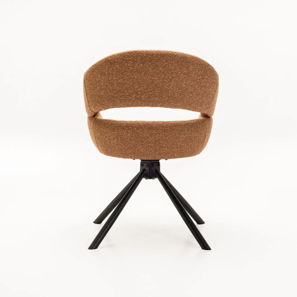 JEN FABRIC SWIVEL DINING CHAIR