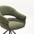 JEN FABRIC SWIVEL DINING CHAIR