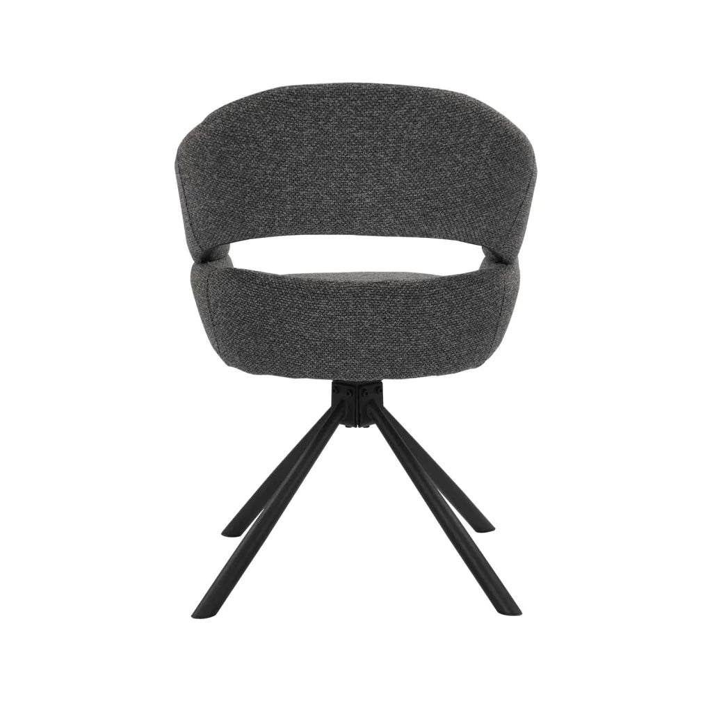 JEN FABRIC SWIVEL DINING CHAIR