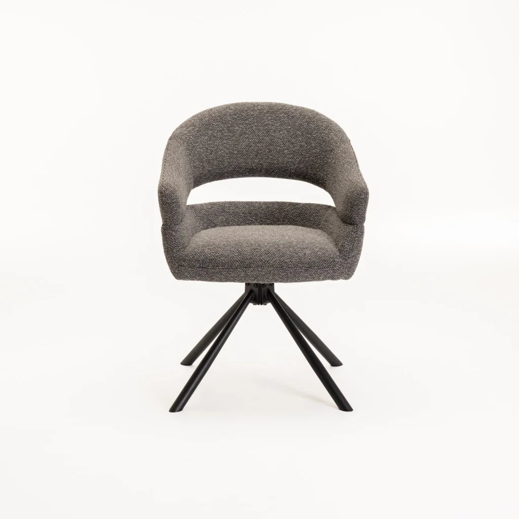 JEN FABRIC SWIVEL DINING CHAIR