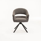 JEN FABRIC SWIVEL DINING CHAIR