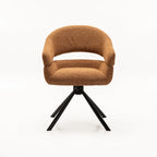 JEN FABRIC SWIVEL DINING CHAIR
