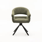 JEN FABRIC SWIVEL DINING CHAIR