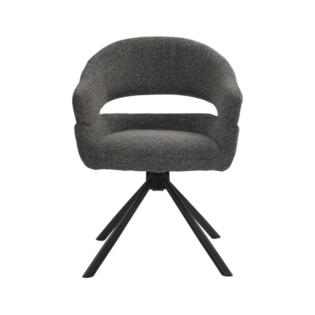 JEN FABRIC SWIVEL DINING CHAIR