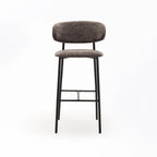 JOSIE FABRIC BARSTOOL-BLACK LEG