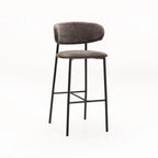 JOSIE FABRIC BARSTOOL-BLACK LEG
