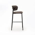 JOSIE FABRIC BARSTOOL-BLACK LEG