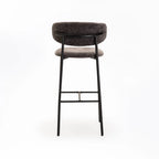 JOSIE FABRIC BARSTOOL-BLACK LEG