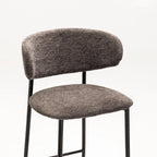 JOSIE FABRIC BARSTOOL-BLACK LEG
