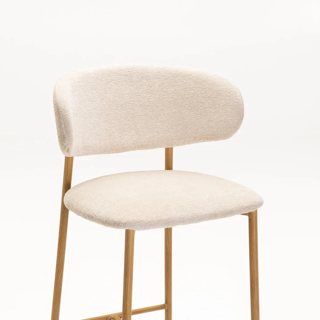 JOSIE FABRIC BARSTOOL-NATURAL LEG