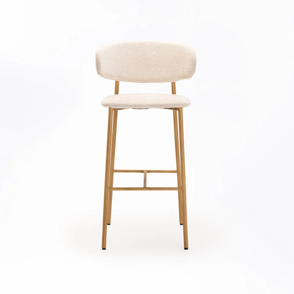 JOSIE FABRIC BARSTOOL-NATURAL LEG