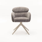 KAT FABRIC SWIVEL DINING CHAIR