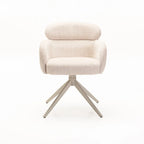 KAT FABRIC SWIVEL DINING CHAIR