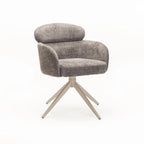 KAT FABRIC SWIVEL DINING CHAIR