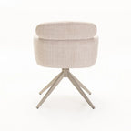 KAT FABRIC SWIVEL DINING CHAIR