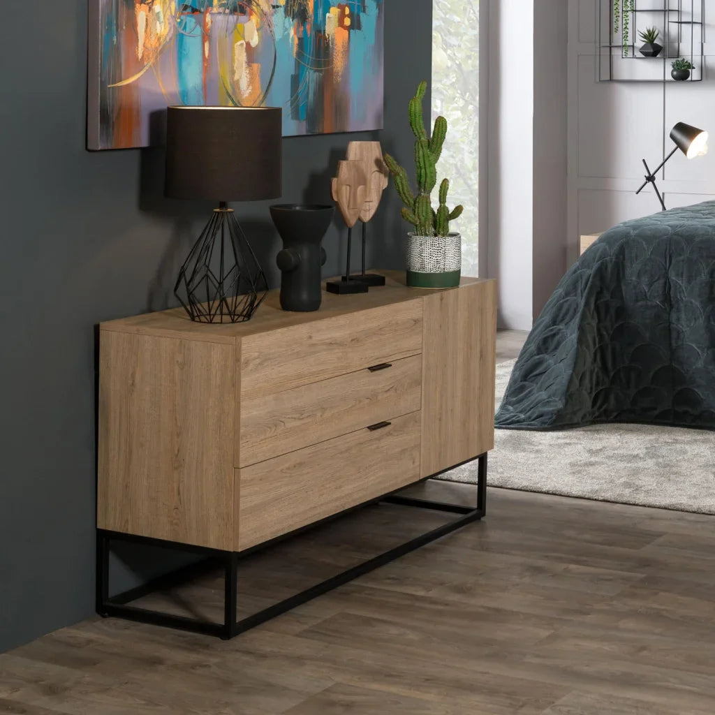 LODI 3 DRAWER 1 DOOR SIDEBOARD