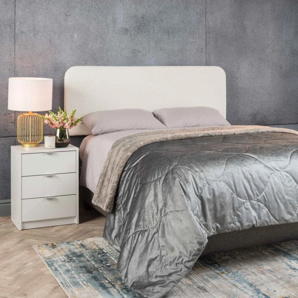 LUCY BOUCLE FABRIC HEADBOARD