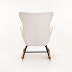 LULU FLEECE ROCKING CHAIR - CREAM