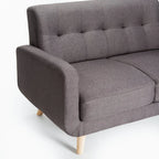 LUNA FABRIC 2 SEATER COUCH