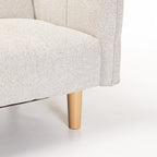 MAZ FABRIC SLEEPER COUCH - 2 LEG OPTION