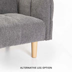 MAZ FABRIC SLEEPER COUCH - 2 LEG OPTION