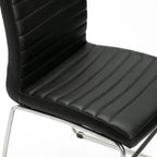 MIA LEATHER TOUCH CHROME DINING CHAIR