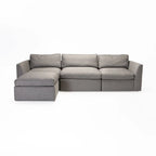 MICO MODULAR COUCH - 4 PIECE SET - DARK GREY