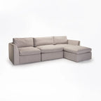 MICO MODULAR COUCH - 4 PIECE SET - LIGHT GREY