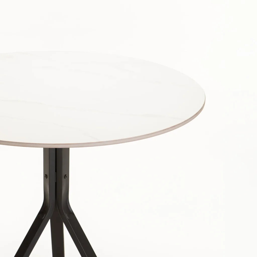 MONT 80cm ROUND STONE TOP DINING TABLE