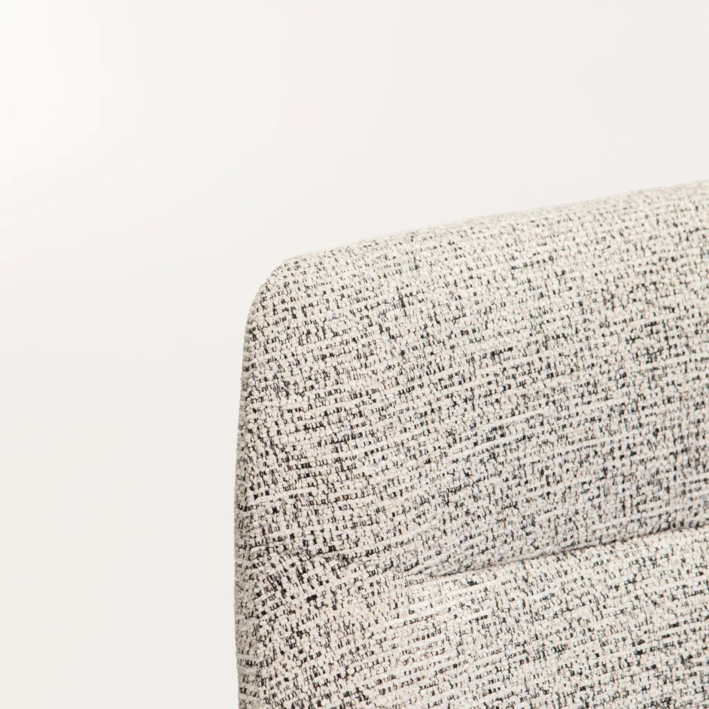 NELLA WOODEN DINING CHAIR - SPECKLED GREY