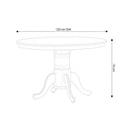 OLIVER 120cm ROUND DINING TABLE