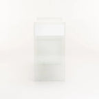OPAL 110x40cm 12MM TEMPERED GLASS CONSOLE WITH DRAWERS