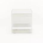 OPAL 45x45cm 8MM TEMPERED GLASS SIDE TABLE