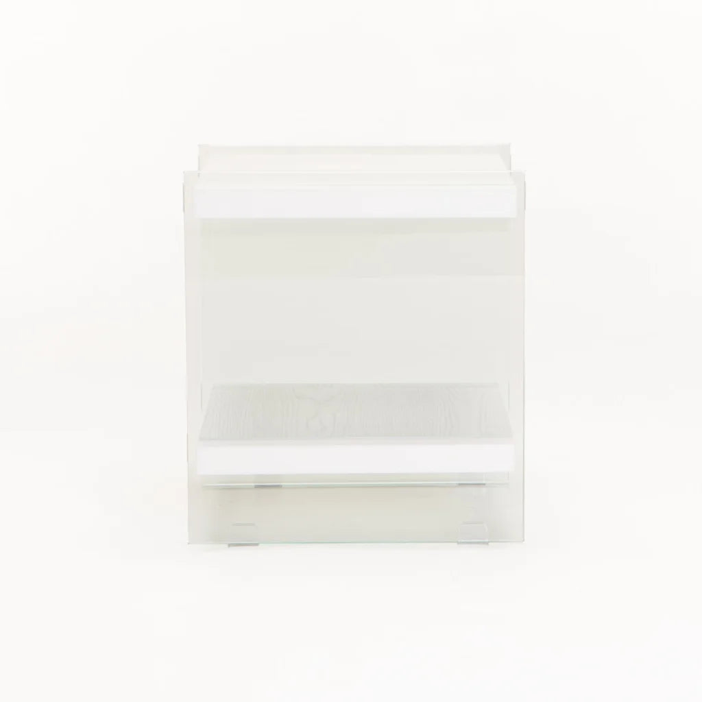OPAL 45x45cm 8MM TEMPERED GLASS SIDE TABLE