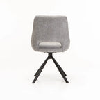 PRATO FABRIC SWIVEL DINING CHAIR