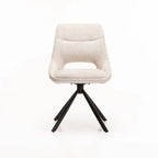 PRATO FABRIC SWIVEL DINING CHAIR