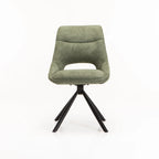 PRATO FABRIC SWIVEL DINING CHAIR