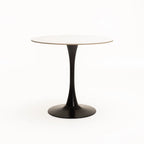 REMY 80cm ROUND STONE TOP DINING TABLE