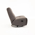 RENZO FABRIC ARMLESS SWIVEL RECLINER