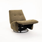RENZO FABRIC ARMLESS SWIVEL RECLINER