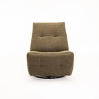 RENZO FABRIC ARMLESS SWIVEL RECLINER