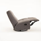 RENZO FABRIC ARMLESS SWIVEL RECLINER