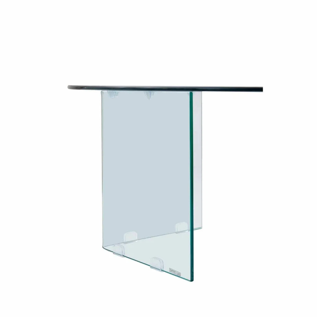 RUBY 90cm ROUND 10MM TEMPERED GLASS COFFEE TABLE