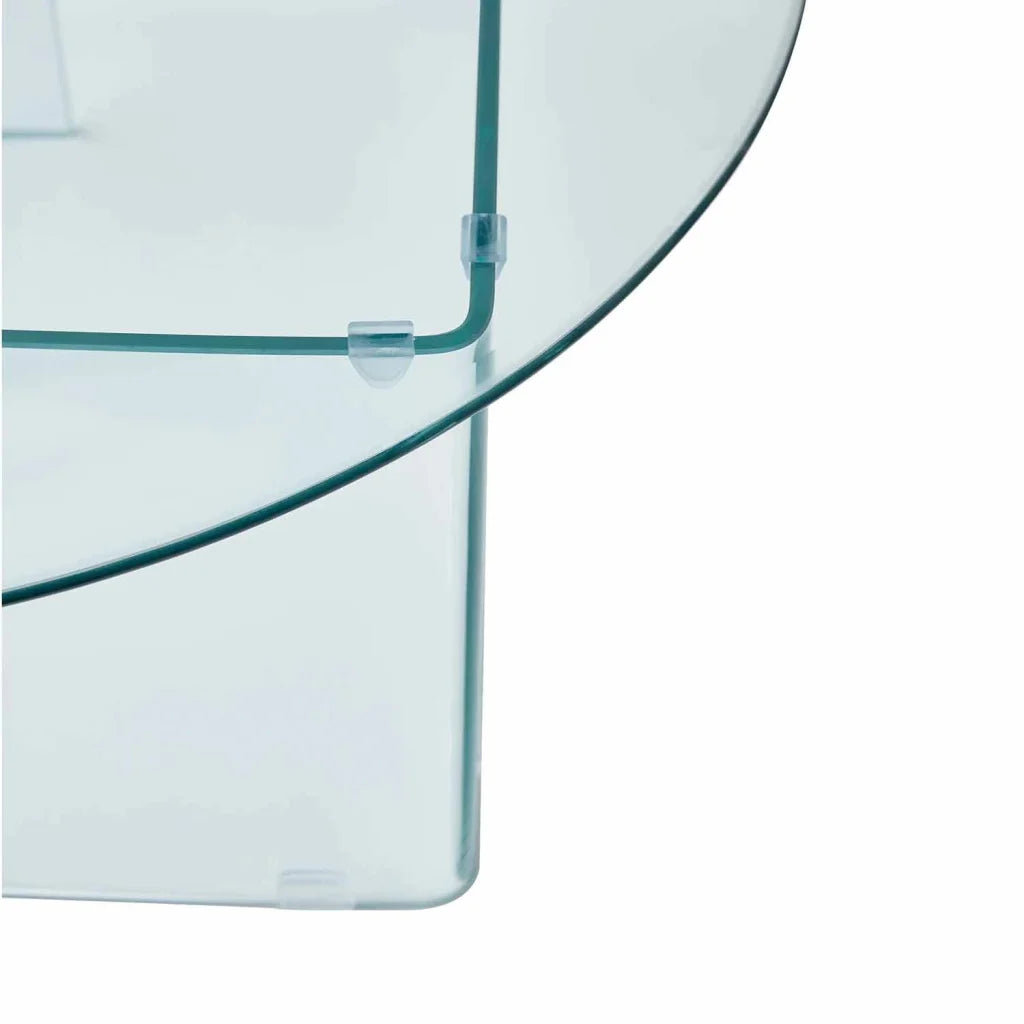 RUBY 90cm ROUND 10MM TEMPERED GLASS COFFEE TABLE