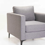 SANTINO FABRIC ARMCHAIR - BLACK LEG