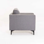 SANTINO FABRIC ARMCHAIR - BLACK LEG