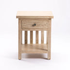 SARI WHITEWASH 1 DRAWER PEDESTAL
