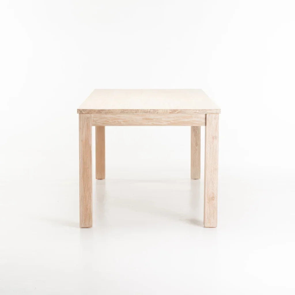 SARI WHITEWASH 180x90cm DINING TABLE
